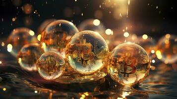 bitcoin bubbla inflation, generativ ai foto