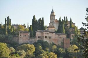 alhambra palats i granada foto