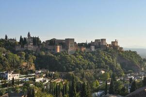 alhambra palats i granada foto