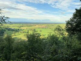 utsikt över Cheshires landsbygd vid Peckforton Hills foto