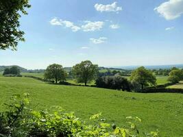 utsikt över Cheshires landsbygd vid Peckforton Hills foto