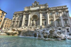 trevi fontän i Rom, Italien foto