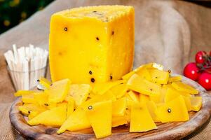typisk sicilian saffran ost. foto