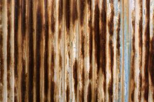 zinkade stål med rost Ränder bakgrund foto