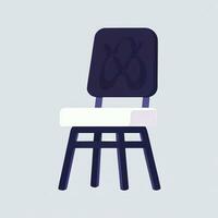 ai genererad stol soffa ikon klämma konst klistermärke dekoration enkel bakgrund foto