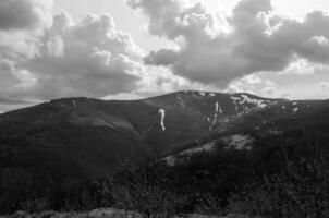 bergen och skogar, antenn se foto