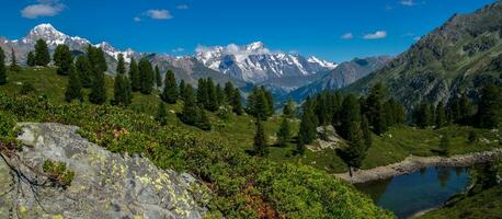 sjö av thuilette,la thuile,val d'aoste, Italien foto