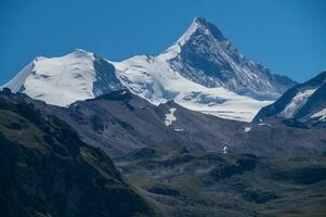 bishorn,weisshorn,bella tola, chandolin, valais, schweiziska foto