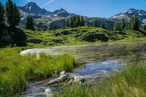 sjö av thuilette,la thuile ,val d'aoste, Italien foto