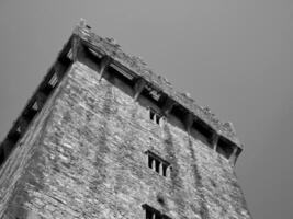 gammal celtic slott torn, blarney slott i Irland, gammal gammal celtic fästning foto