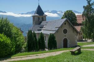 chapelle helgon michel, helgon hilaire du touvet, i isere, Frankrike foto