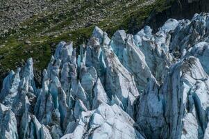 glaciär av argentiere,chamonix,haute savoie, frankrike foto