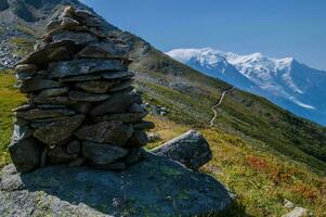 glaciär av tour, chamonix, haute savoie, frankrike foto