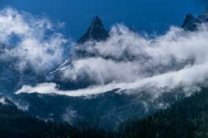 chamonix nålar, chamonix, haute savoie, Frankrike foto