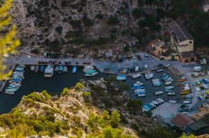 nationell parkera av calanques foto