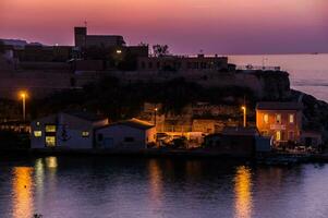 stad natt marseille i bouche du rhone foto