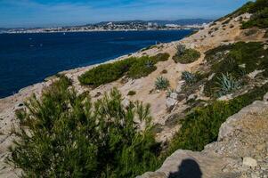 nationell parkera av calanques marseille i bouche du rhone foto