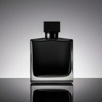 svart parfym flaska för mockup. generativ ai foto