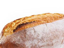 limpa bröd isolerat på vit bakgrund foto