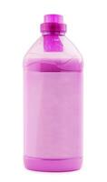 rosa tvätt mjukgörare i plast flaska foto