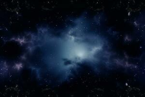 en Plats bakgrund med stjärnor och nebulosa generativ ai foto