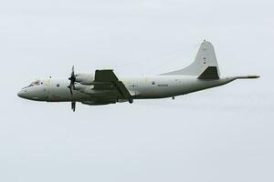 tysk Marin lockheed p-3 orion havs patrullera plan. flyg och militär flygplan. foto