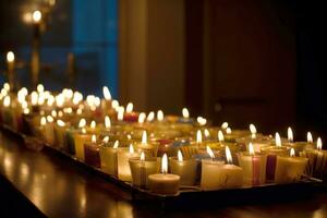 hanukkah är en jewish Semester, familj religiös traditionell symbol av judendomen. foto