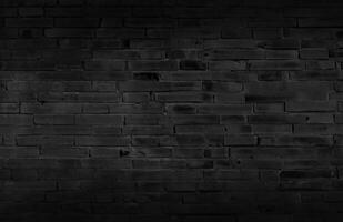 mörk svart grunge tegel vägg textur bakgrund med gammal smutsig och årgång stil mönster. foto