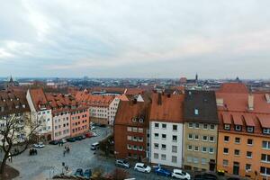 panorama av de gammal stad av Nürnberg foto