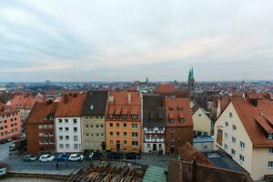 Nürnberg, Tyskland, gammal stad hus, stadsbild foto