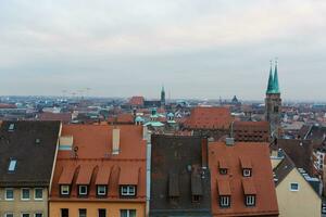 Nürnberg, Tyskland, gammal stad hus, stadsbild foto