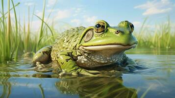 ai genererad fjäril afrikansk bullfrog tapet foto