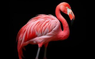 ai generativ amerikan flamingo fågel fotografi foto