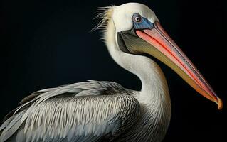 ai generativ pelikan fågel naturlig illustration fotografi foto
