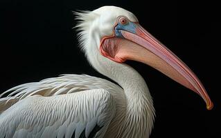 ai generativ pelikan fågel naturlig illustration fotografi foto