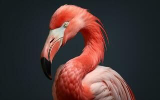 ai generativ amerikan flamingo fågel fotografi foto