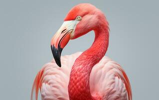 ai generativ amerikan flamingo fågel fotografi foto