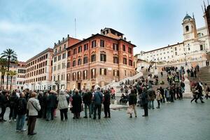 rom Italien - 8 november 2016 stor siffra av turist attraktion till Spanien steg ett av mest populär reser destination i rom Italien foto