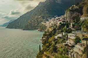 amalfi - positano kust medelhavs hav söder Italien ett av mest populär reser destination foto