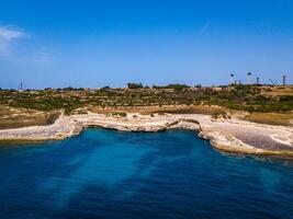 antenn se på de malta kust foto