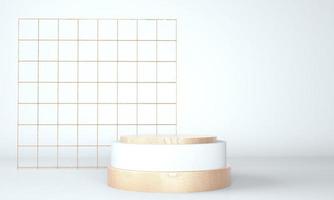 3d abstrakt bakgrund, mock up scen geometri form podium för produktvisning, 3d illustration. foto