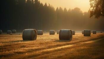 ai genererad lugn tropisk regnskog, grön handflatan träd, strömmande vatten, lugn landskap genererad förbi ai foto