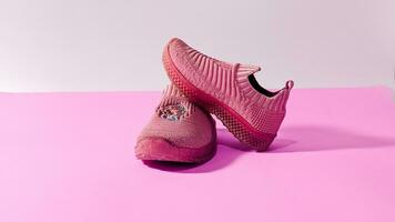söt rosa barns skor foto