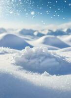 ai genererad snö textur bakgrund foto