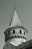 medeltida slott torn foto
