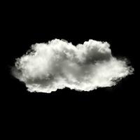 två vit moln isolerat över svart bakgrund foto