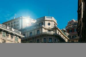 skön arkitektur i genua, Italien foto