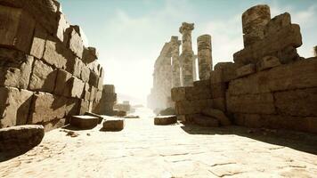 ruiner av amun tempel i soleb foto
