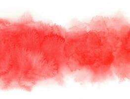 röd vattenfärg bakgrund. abstrakt vattenfärg utplåna borsta foto