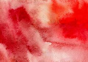 abstrakt korall röd vattenfärg textur bakgrund foto